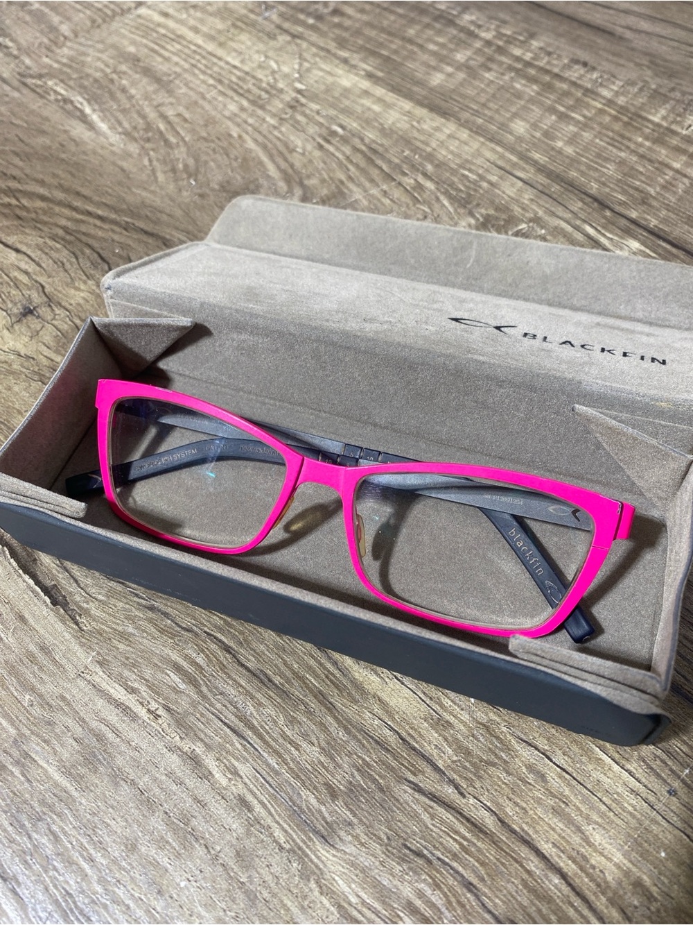 Blackfin Titanium Pink Cat-Eye Eyeglass Frames